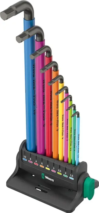 Winkelschraubendrehersatz 950/9 Hex-Plus Multicolour 3 10-tlg.metrisch Aktuell