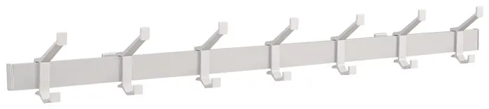 Wandgarderobe Alu.F1 ma silber 7 Hut-/Mantelhaken L.1050mm Geprüft