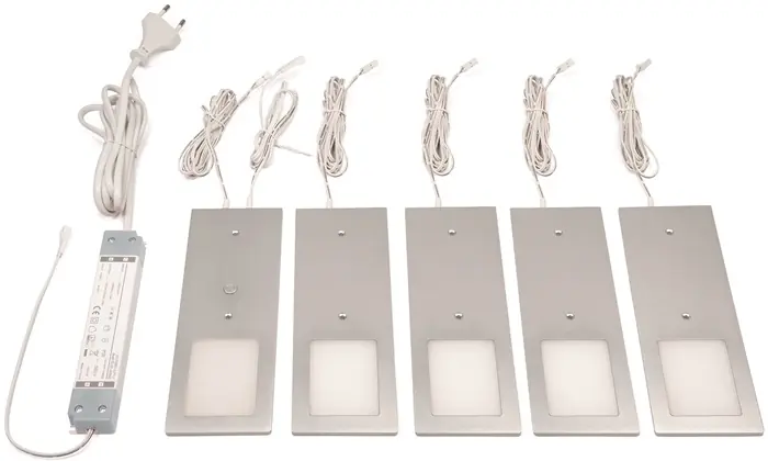 Online Kaufen Anbauleuchte Planar L neutralweiß 24V DC 5x3 W Rahmenfarbe Aluminum L&S