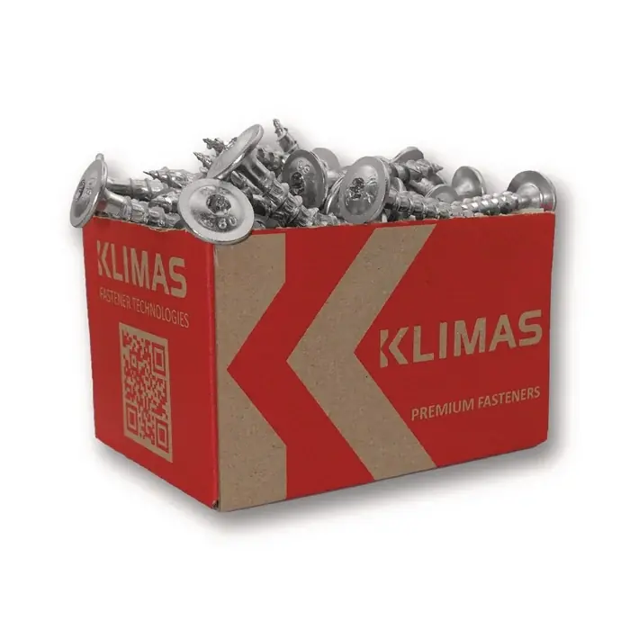 Sofort Bestellen Tellerkopfschraube 8x220 Tellerkopf hell verz.TX40 KLIMAS VE: 50 Stück