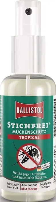 Meistverkauft Mückenschutz Stichfrei Tropical 100ml Pumpflasche BALLISTOL VE: 12 Stück