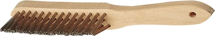 Kehlnahtbürste L.295mm 0,35mm VA 3-reihig TECWERK Zertifiziert