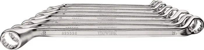 Schnäppchen Doppelringschlüsselsatz 8-tlg.SW 6-22mm tief gekr.TECWERK