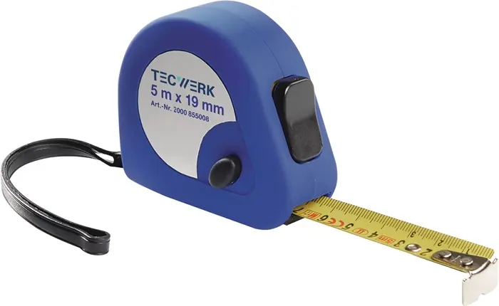 Taschenrollbandmaß L.2m B.16mm mm/cm EG II Ku.Automatic TECWERK Sofort Bestellen