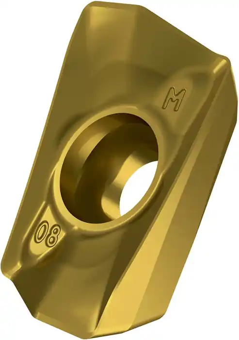 Fräswendeschneidplatte ISO ADMX 160630SR-M:M8330 D.4,5mm PVD beschichtet Gold VE: 10 Stück Finale Aktion