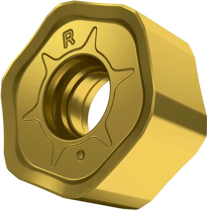 Highlight Fräswendeschneidplatte ISO HNGX 0604ANSN-R:M8340 D.3,7mm PVD beschichtet Gold VE: 10 Stück