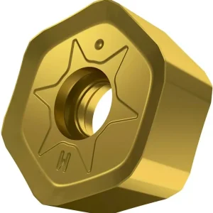 Fräswendeschneidplatte ISO HNGX 0906ANSN-M:M6330 D.4,9mm PVD beschichtet Gold VE: 10 Stück Neu Im Sortiment