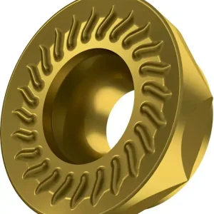 Saisonangebot Fräswendeschneidplatte ISO RCMT 1606MOSN-M:M6330 D.5,5mm PVD beschichtet Gold VE: 10 Stück