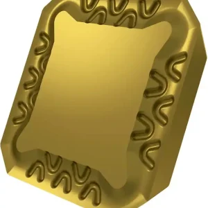 Fräswendeschneidplatte ISO SEER 1203AFEN:M8340 Tiefe 6,5mm PVD beschichtet Gold VE: 10 Stück Heißes Angebot
