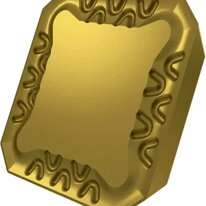 Günstig Fräswendeschneidplatte ISO SEER 1204AFSN:M8330 Tiefe 6,5mm PVD beschichtet Gold VE: 10 Stück