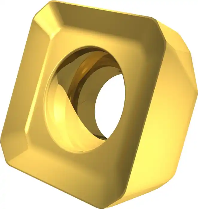 Heißes Angebot Fräswendeschneidplatte ISO SNMT 1205AZSR-M:M8340 D.5,2mm PVD beschichtet Gold VE: 10 Stück