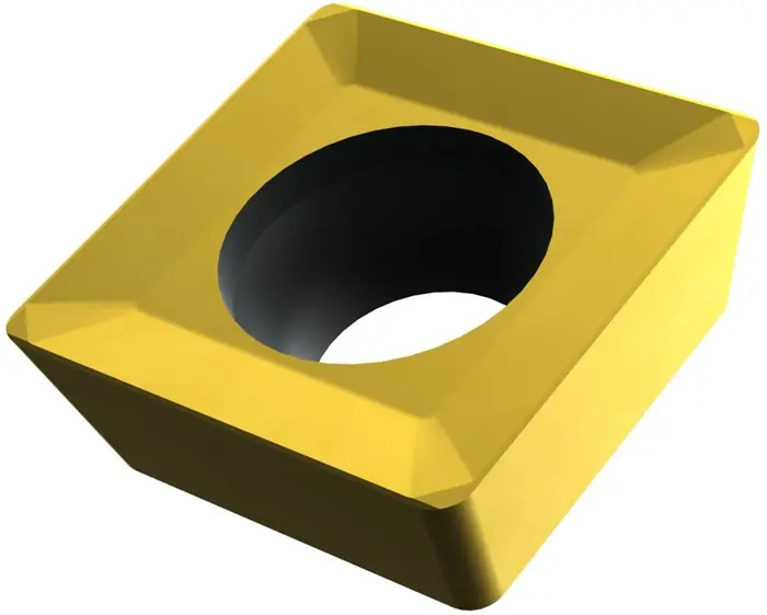 Markenprodukt Fräswendeschneidplatte ISO SPET 120408S:M8340 D.5,5mm PVD beschichtet Farbe Gold VE: 10 Stück