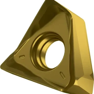 Neuheit Fräswendeschneidplatte ISO TNGX 160608SR-M:M6330 D.4,4mm PVD beschichtet Gold VE: 10 Stück
