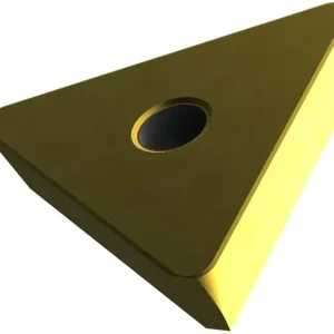 Fräswendeschneidplatte ISO TPKN 1603PDSR:M8340 Tiefe 12mm PVD beschichtet Gold VE: 10 Stück Highlight