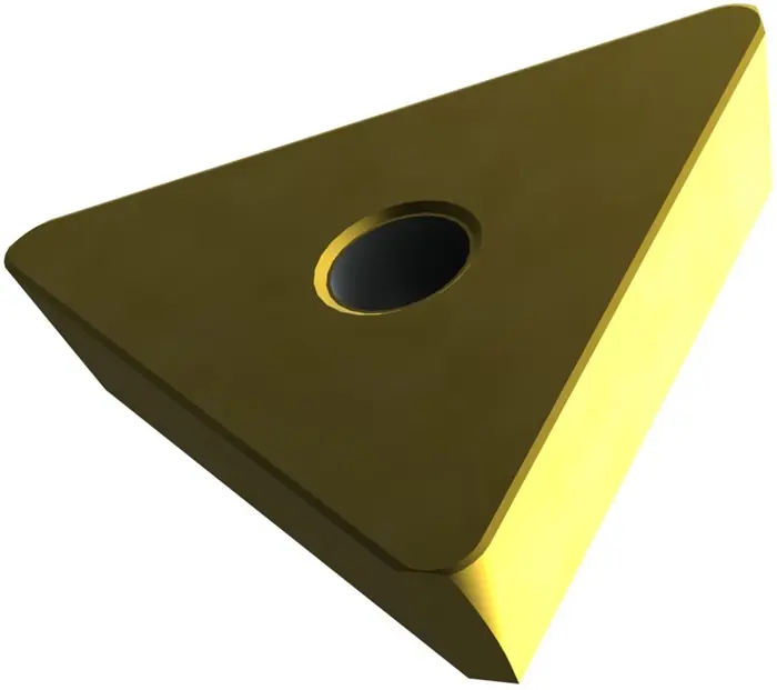 Fräswendeschneidplatte ISO TPKN 2204PDSR:M8340 Tiefe 17mm PVD beschichtet Gold VE: 10 Stück Neu Im Sortiment