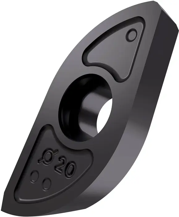 Fräswendeschneidplatte ISO ZP 25ER-FM:M8310 Bohrungs-D. 4,7mm PVD beschichtet VE: 10 Stück Neu Im Sortiment