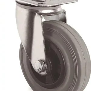 Aktuell Lenkrolle D.100mm Trgf.75kg m.Platte PP VG grau TECWERK