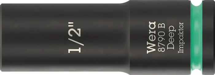 Sonderangebot Steckschlüsseleinsatz 8790 B Impaktor Deep 3/8 Zoll 1/2 Zoll L.63mm WERA
