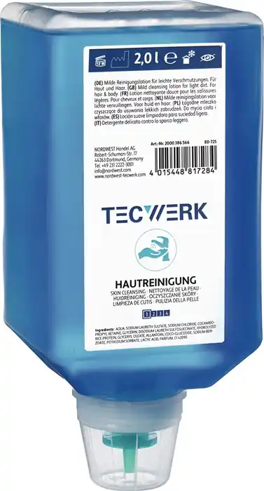 Hautreiniger 2l Variofl.f.4707 010 009 leichte b.mittlere Verschmutz.TECWERK Neu