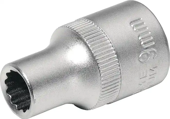 Steckschlüsseleinsatz 1/2 Zoll 12-kant SW 19mm L.40mm TECWERK Neu