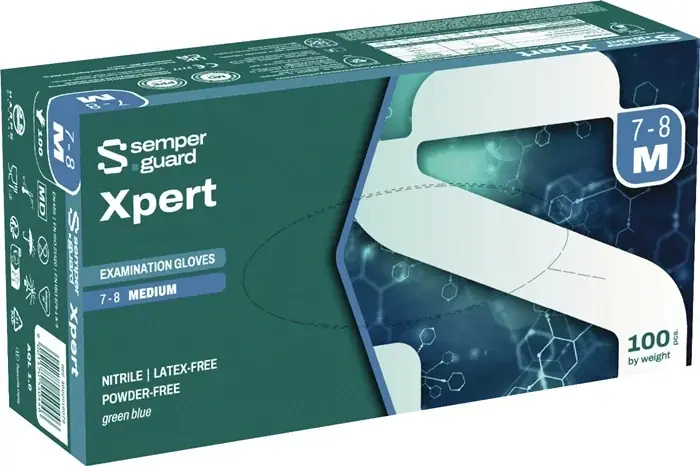 Neue Kollektion Einw.-Handsch.SEMPERGUARD XPERT Gr.8-9 blau Nitril 100 St./Box