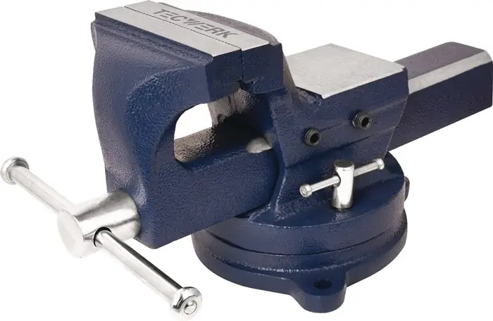 Gußschraubstock Backen-B.125mm Spann-W.130mm Eisenguss (Sphäroguss) TECWERK Top-Seller