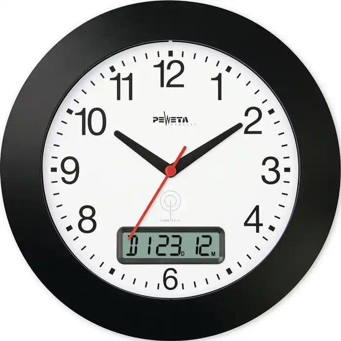 Jetzt Kaufen Wanduhr Funkuhr Ku.schwarz D.300mm Zahlen