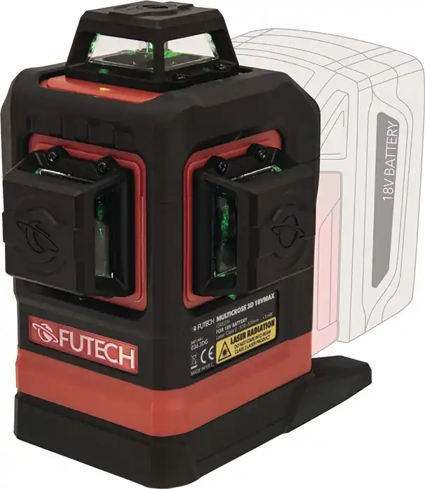 Multilinienlaser Multicross 3D ± 4Grad ± 0,2 mm/m 120m Laserklasse 2 Laser grün Bestpreis