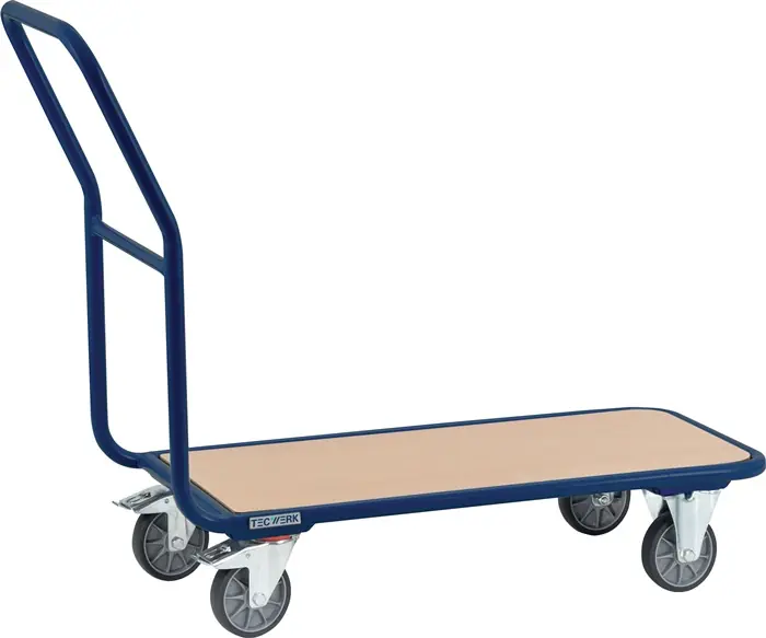 Plattformwagen Ladeflächen L850xB450mm STA blau Trgf.250kg Gesamt-L.940mmTECWERK Ausverkauf