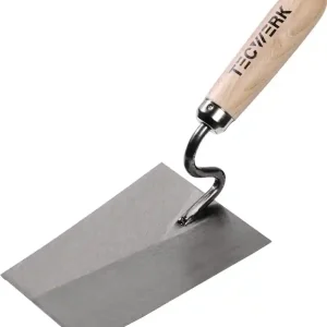 Abverkauf Maurerkelle L.160mm B.115mm m.Buchenholzheft,S-Hals gehär.Stahl,geschl.TECWERK