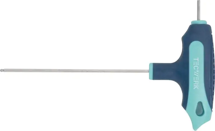 Stiftschlüssel m.Quergr.SW 10mm Klingen-L.200mm m.Seitenabtr.u.Kugelk.TECWERK Bestseller