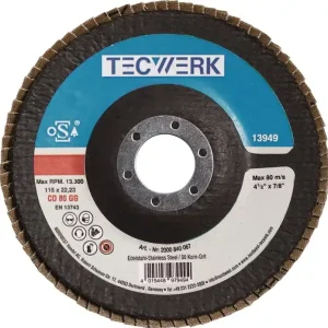 Sale Fächerscheibe D.125mm K.60 kon.INOX CO TECWERK VE: 10 Stück