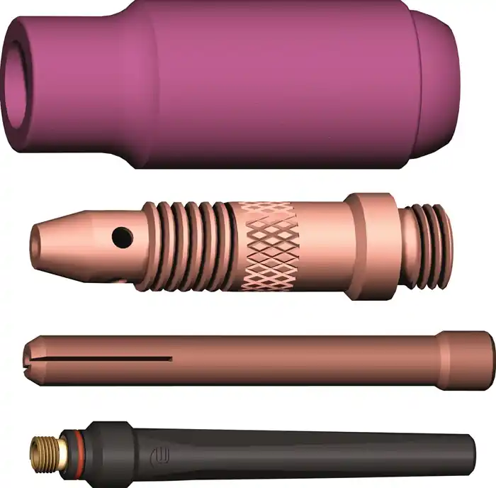 Sonderaktion TIG-Zubehör-Set 4-tlg.in Ku.-Box WE 3,2mm A.BINZEL