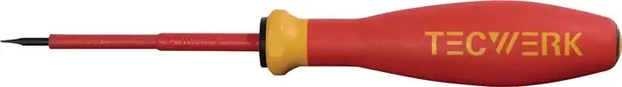 Schraubendreher Schneiden-B.3mm Klingen-L.100mm VDE isol.TECWERK Schneller Versand