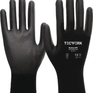 Handschuhe Blackstar NPU Gr.9 (XL) schwarz EN 388 PSA II TECWERK VE: 12 Paare Nur Heute