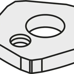 Wendeplatten-Unterlegscheibe ISO SPN 120303:GJ11 Brutto-G.5,26g Farbe Silber VE: 10 Stück Preisreduziert