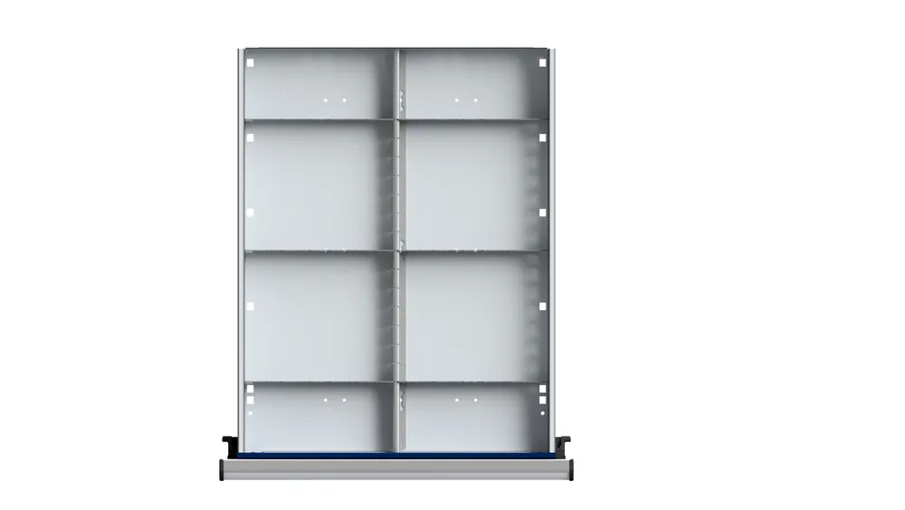 Geprüft ULMIA 1/2 Teilung für Schublade 410x540 mit Lochboden - FH90-150 WH60