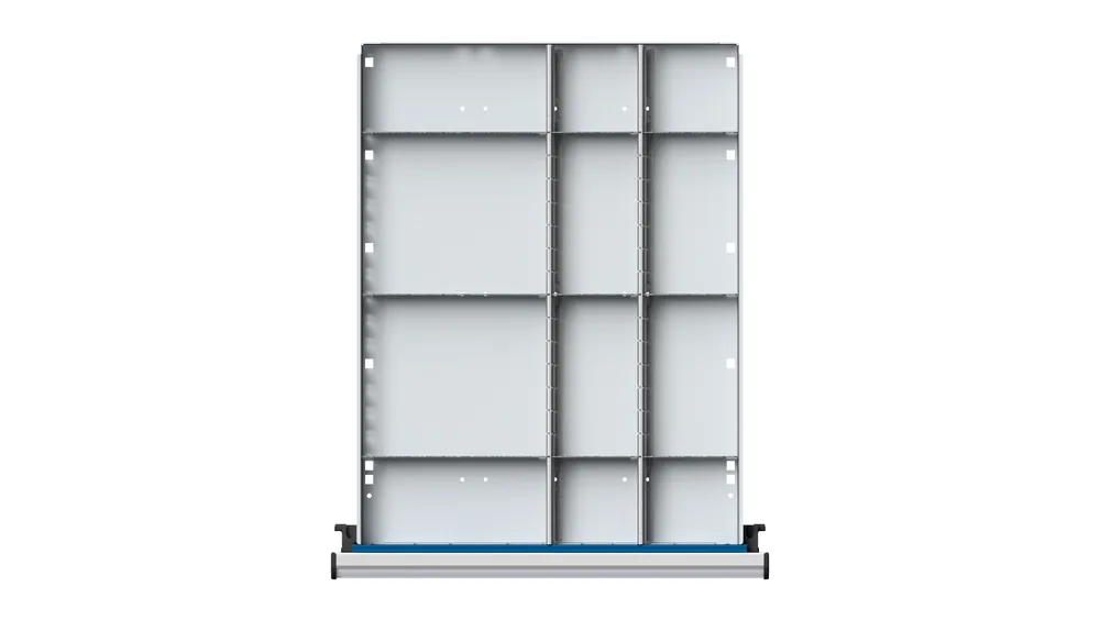 Preisknaller ULMIA 1/2-1/4 Teilung für Schublade 410x540 mit Lochboden - FH90-150 WH60