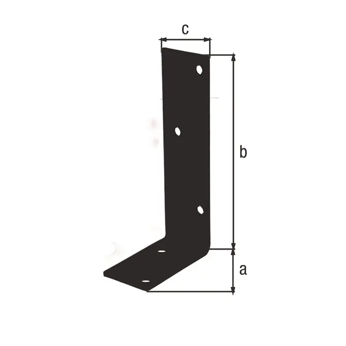 Ausverkauf Balkenwinkel L140x75mm B.40mm ungleichschenklig STA VE: 20 Stück