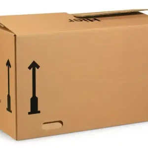 Umzugskarton Wellpappe L650xB350xH370mm zweiwellig braun VE: 10 Stück Neue Ware
