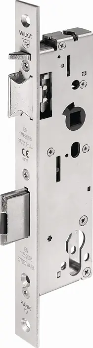 Echt Panik-Einsteckschloss 7667 Fkt.E ktg 24x245 mm/40/92 DIN L/R VA 40mm WILKA