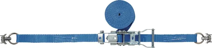 Zurrgurt DIN 12195-2 L.4m B.25mm m.Ratsche+Airlinebeschlag LC U 1500 daN TECWERK Preiswert