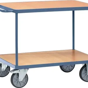 Tischwagen 2 Ladeflächen L1000xB700mm saphirblau Trgf.600kg TECWERK Meistverkauft