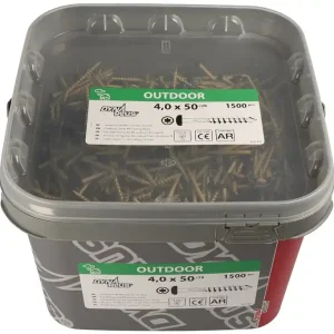 Preisknaller Fassadenschraube AR-coating C4 D4xL40mm bronze DYNAPLUS VE: 24 Eimer