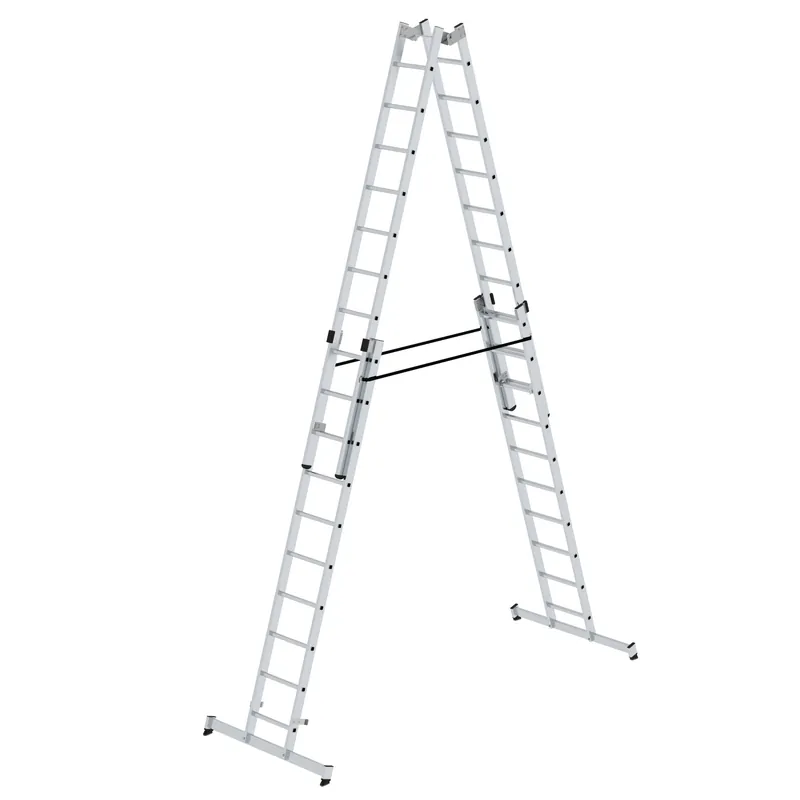 Must-Have Sprossen-Stehleiter 4-teilig mit nivello® Traversen