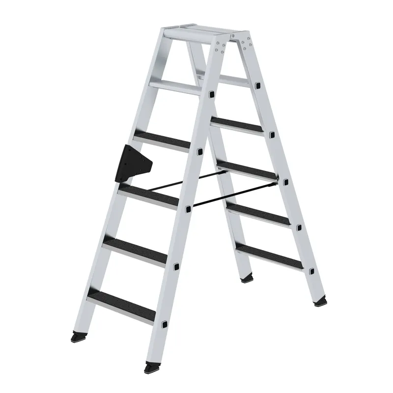 Sichere Zahlung MUNK Stufen-Stehleiter beidseitig begehbar mit Clip-Step R13