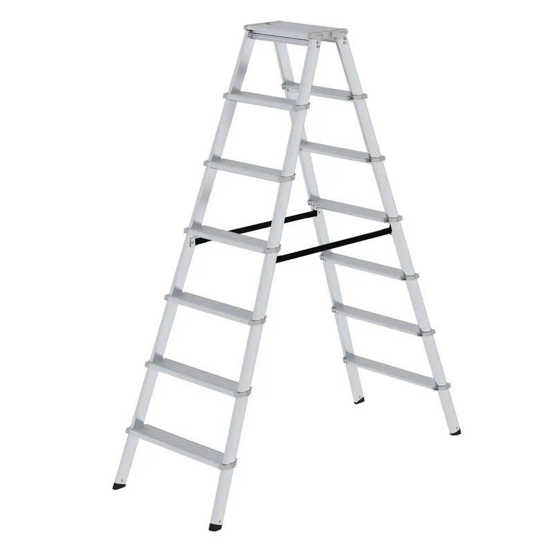 MUNK ML Stufen-Stehleiter beidseitig begehbar Schneller Versand