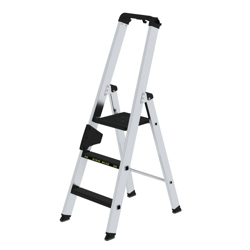 Knallerangebot MUNK Stufen-Stehleiter 250 kg einseitig begehbar mit Clip-Step R13