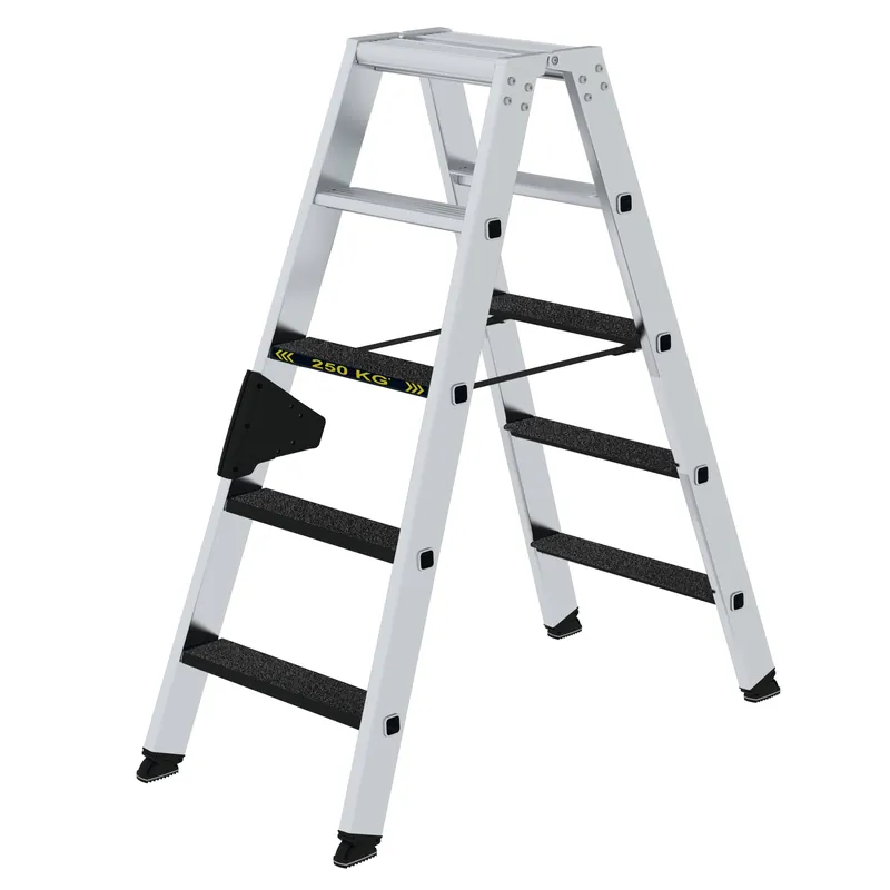 Sichere Zahlung MUNK Stufen-Stehleiter 250 kg beidseitig begehbar mit Clip-Step R13