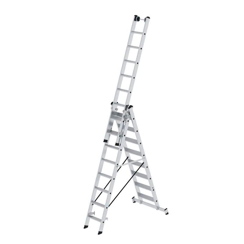 MUNK Stufen-Mehrzweckleiter 3-teilig mit nivello® Traverse Sale